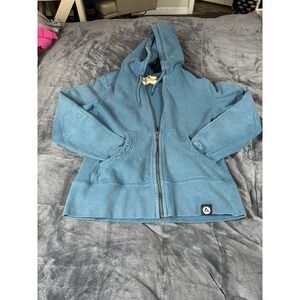 American Giant Sweater Women‎ Size M Full Zip Hooded 100% Cotton Made in USA